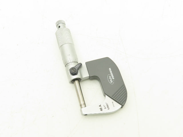 Mahr Federal 4134911 Micromar 40A Outside Micrometer 0-1" Range .0001" Ratchet