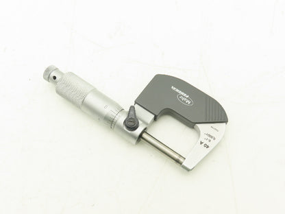 Mahr Federal 4134911 Micromar 40A Outside Micrometer 0-1" Range .0001" Ratchet