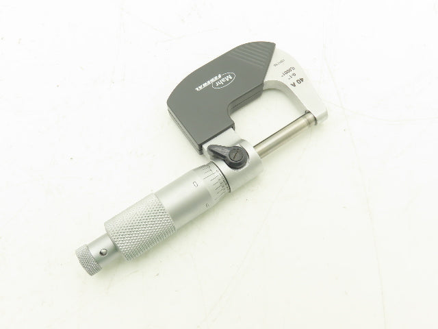 Mahr Federal 4134911 Micromar 40A Outside Micrometer 0-1" Range .0001" Ratchet