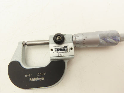 Mitutoyo 295-253 Mechanical Digit Counter Spherical Ball Micrometer 0-1"Range