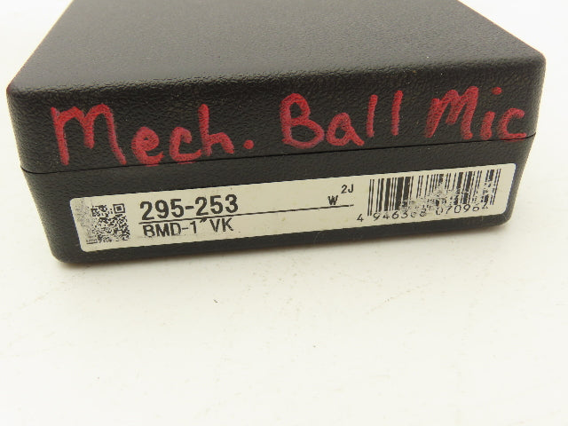 Mitutoyo 295-253 Mechanical Digit Counter Spherical Ball Micrometer 0-1"Range