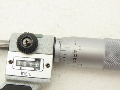 Mitutoyo 295-253 Mechanical Digit Counter Spherical Ball Micrometer 0-1"Range