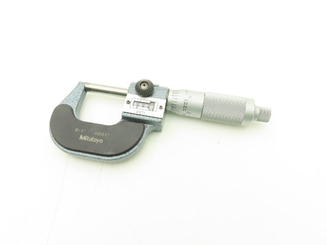 Mitutoyo 193-211 Mechanical Digit Counter Micrometer 0-1" Range Blue