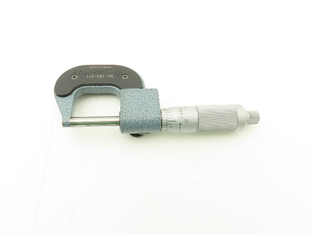 Mitutoyo 193-211 Mechanical Digit Counter Micrometer 0-1" Range Blue