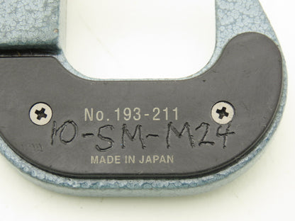 Mitutoyo 193-211 Mechanical Digit Counter Micrometer 0-1" Range Blue