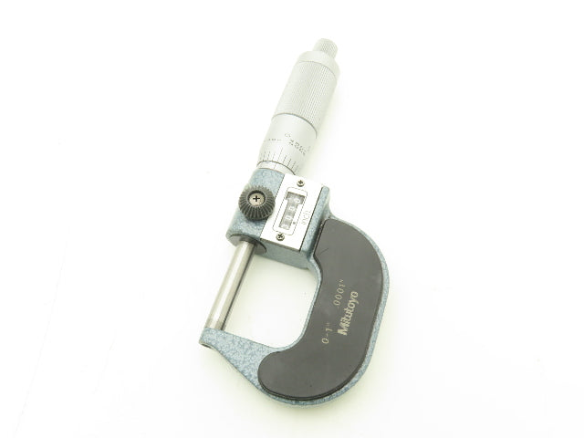 Mitutoyo 193-211 Mechanical Digit Counter Micrometer 0-1" Range Blue