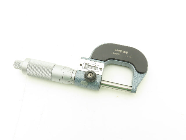 Mitutoyo 193-211 Mechanical Digit Counter Micrometer 0-1" Range Blue