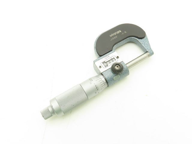 Mitutoyo 193-211 Mechanical Digit Counter Micrometer 0-1" Range Blue