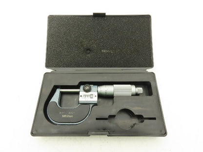 Mitutoyo 193-211 Mechanical Digit Counter Micrometer 0-1" Range Blue