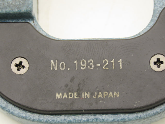 Mitutoyo 193-211 Mechanical Digit Counter Micrometer 0-1" Range Blue