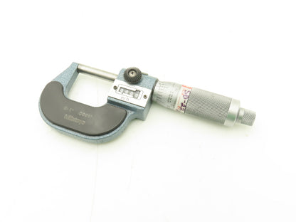Mitutoyo 193-211 Mechanical Digit Counter Micrometer 0-1" Range Blue