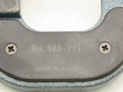Mitutoyo 193-211 Mechanical Digit Counter Micrometer 0-1" Range Blue  LOT OF 2