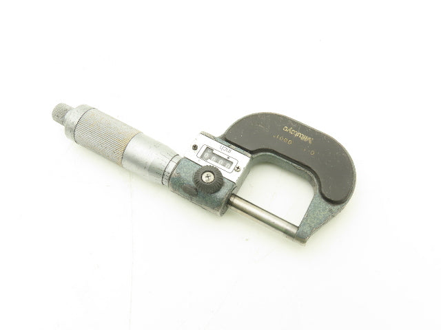 Mitutoyo 193-211 Mechanical Digit Counter Micrometer 0-1" Range Blue  LOT OF 2