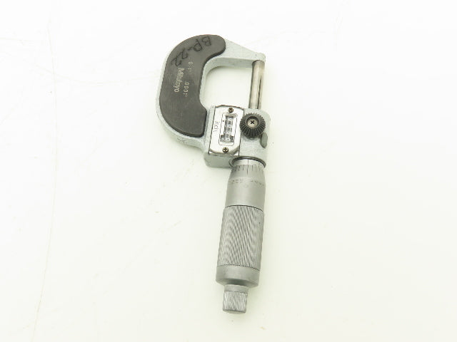 Mitutoyo 193-211 Mechanical Digit Counter Micrometer 0-1" Range Gray  LOT OF 2
