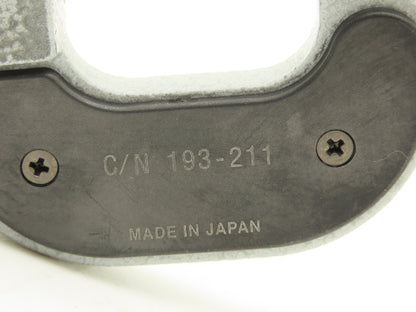 Mitutoyo 193-211 Mechanical Digit Counter Micrometer 0-1" Range Gray  LOT OF 2