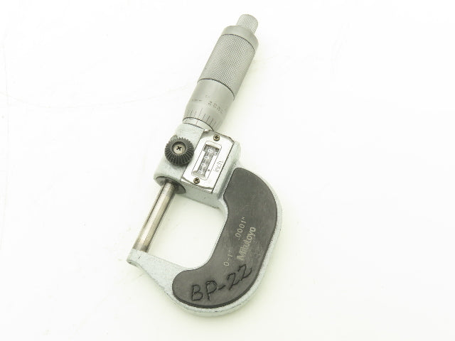 Mitutoyo 193-211 Mechanical Digit Counter Micrometer 0-1" Range Gray  LOT OF 2