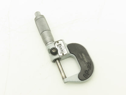 Mitutoyo 193-211 Mechanical Digit Counter Micrometer 0-1" Range Gray  LOT OF 2