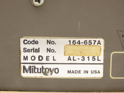 Mitutoyo AL-315L Absolute Linear Digital Scale Counter Display Module 120VAC