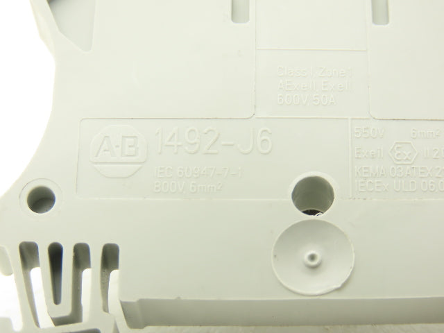 Allen Bradley 1492-J6 Terminal Blocks DIN Rail Mount 800V 6mm² Lot of 189
