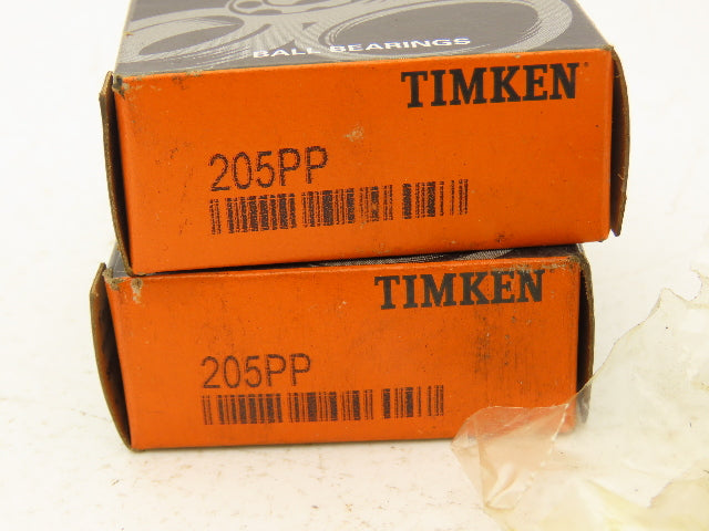 Timken 205PP Ball Bearing .25mm ID X 52mm OD x 15mm Width Lot of 3