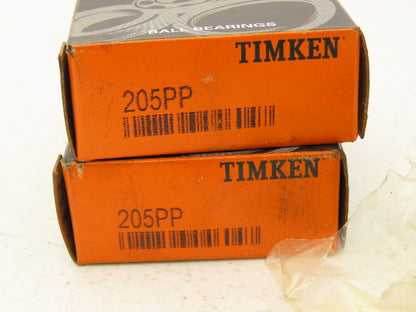 Timken 205PP Ball Bearing .25mm ID X 52mm OD x 15mm Width Lot of 3