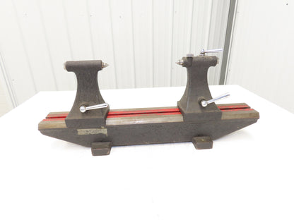 Bench Center Inspection Eccentricity Runout Tool 11-3/4" Swing 25-1/4" Bed