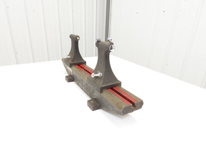 Bench Center Inspection Eccentricity Runout Tool 11-3/4" Swing 25-1/4" Bed