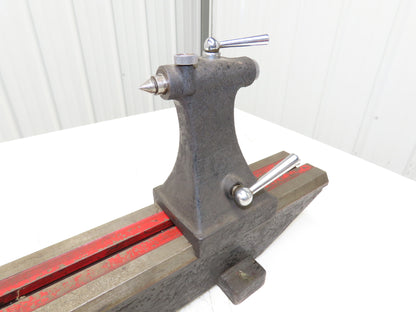 Bench Center Inspection Eccentricity Runout Tool 11-3/4" Swing 25-1/4" Bed