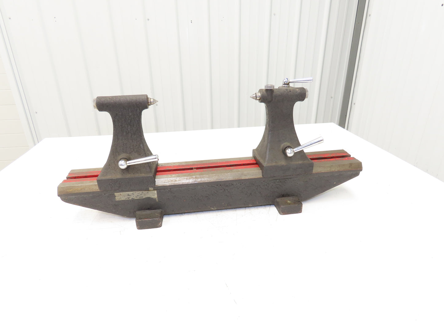 Bench Center Inspection Eccentricity Runout Tool 11-3/4" Swing 25-1/4" Bed