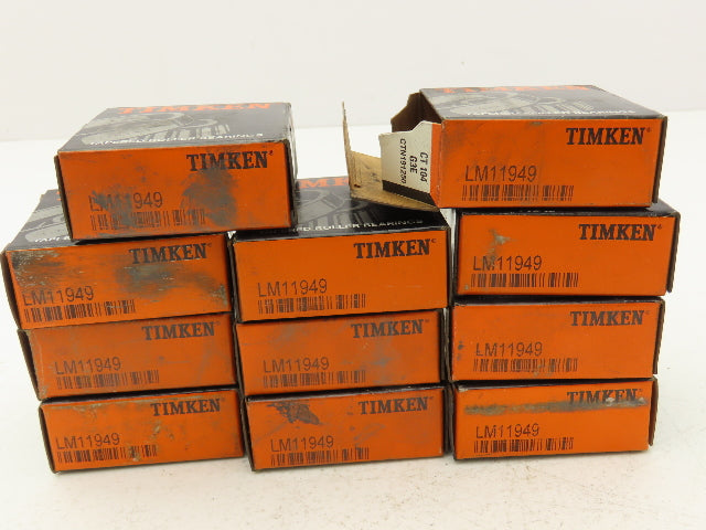 Timken LM11949 Timken Tapered Roller Bearing Cone .75" ID x .655" Wide Lot of 11