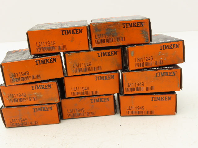 Timken LM11949 Timken Tapered Roller Bearing Cone .75" ID x .655" Wide Lot of 12