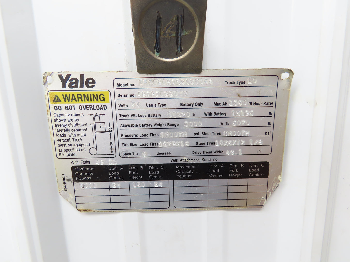 Yale Hydraulic 2-Spool 2 Lever Forklift Mast Control Valve Assembly Off ERC080