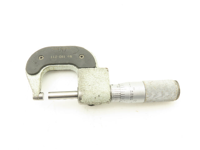 Mitutoyo 193-211 Mechanical Digit Micrometer 0-1" Range No Thimble  LOT OF 2