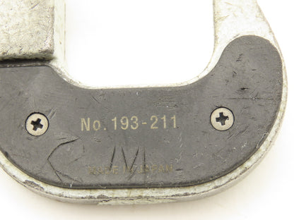 Mitutoyo 193-211 Mechanical Digit Micrometer 0-1" Range No Thimble  LOT OF 2