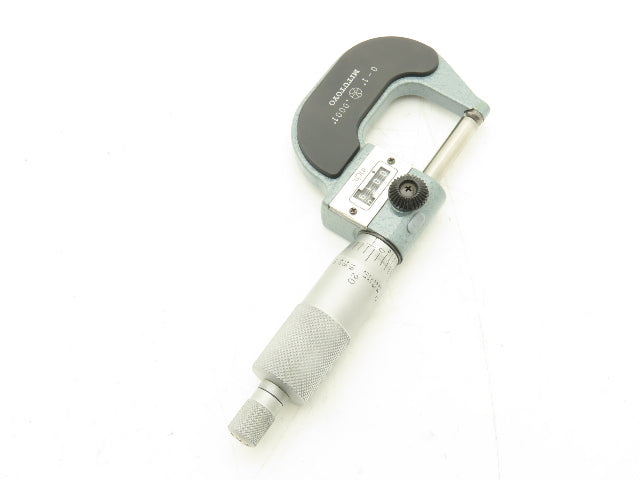 Mitutoyo 295-153 Mechanical Digit Counter Micrometer 0-1" Spherical Face Ratchet
