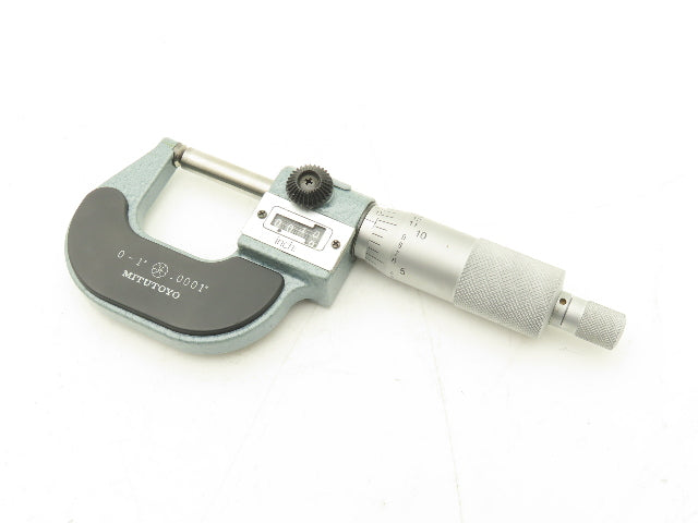 Mitutoyo 295-153 Mechanical Digit Counter Micrometer 0-1" Spherical Face Ratchet