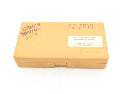 Mitutoyo 295-153 Mechanical Digit Counter Micrometer 0-1" Spherical Face Ratchet