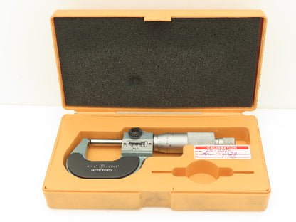 Mitutoyo 295-153 Mechanical Digit Counter Micrometer 0-1" Spherical Face Ratchet