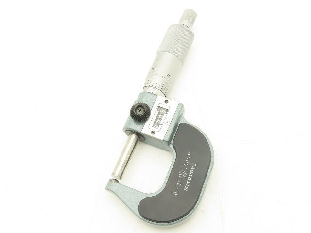 Mitutoyo 295-153 Mechanical Digit Counter Micrometer 0-1" Spherical Face Ratchet