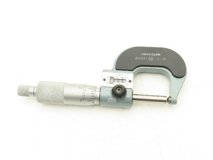 Mitutoyo 295-153 Mechanical Digit Counter Micrometer 0-1" Spherical Face Ratchet