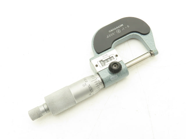 Mitutoyo 295-153 Mechanical Digit Counter Micrometer 0-1" Spherical Face Ratchet
