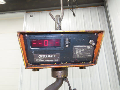 Allegany CM-20K Checkmate Crane Weight Scale Load Cell 20000 Lb 10 Ton