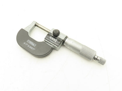 Fowler 52-224-001-1 Mechanical Digit Counter Micrometer 0-1" Ratchet Stop