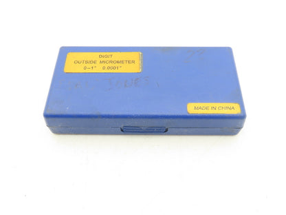 Fowler 52-224-001-1 Mechanical Digit Counter Micrometer 0-1" Ratchet Stop