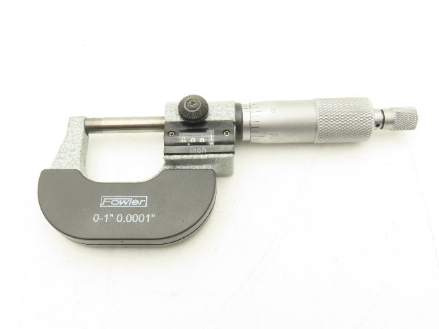 Fowler 52-224-001-1 Mechanical Digit Counter Micrometer 0-1" Ratchet Stop