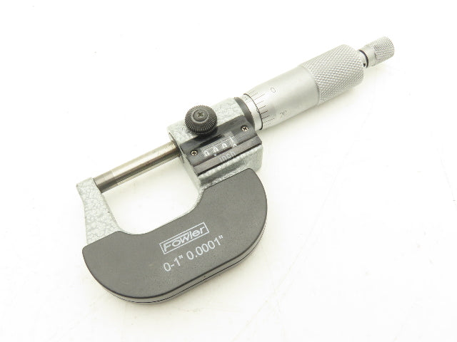 Fowler 52-224-001-1 Mechanical Digit Counter Micrometer 0-1" Ratchet Stop
