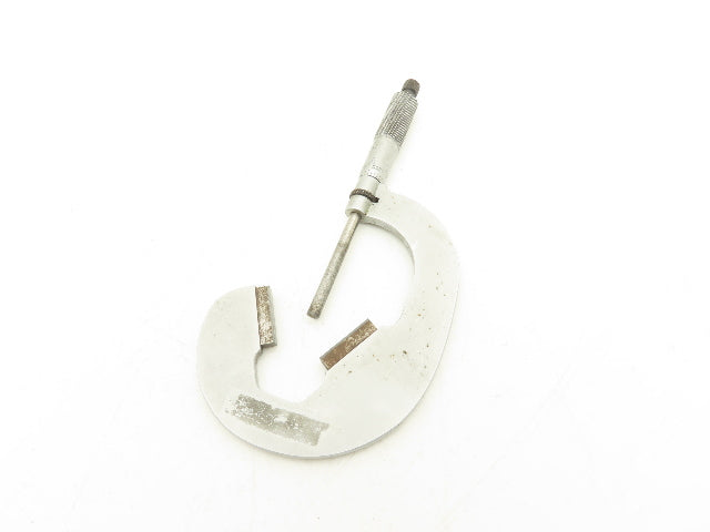 Starrett 483 V-Anvil Micrometer 1-2" Range Flat Spindle Ratchet Stop