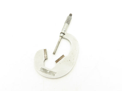 Starrett 483 V-Anvil Micrometer 1-2" Range Flat Spindle Ratchet Stop