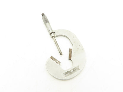 Starrett 483 V-Anvil Micrometer 1-2" Range Flat Spindle Ratchet Stop