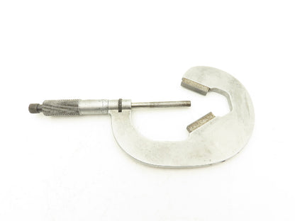 Starrett 483 V-Anvil Micrometer 1-2" Range Flat Spindle Ratchet Stop